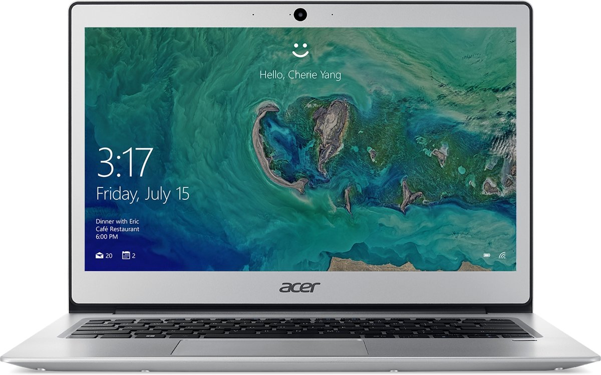 Acer Swift 1 SF113-31-C58B Zilver Notebook 33,8 cm (13.3) 1366 x 768 Pixels 1,1 GHz Intel® Celeron® N3350