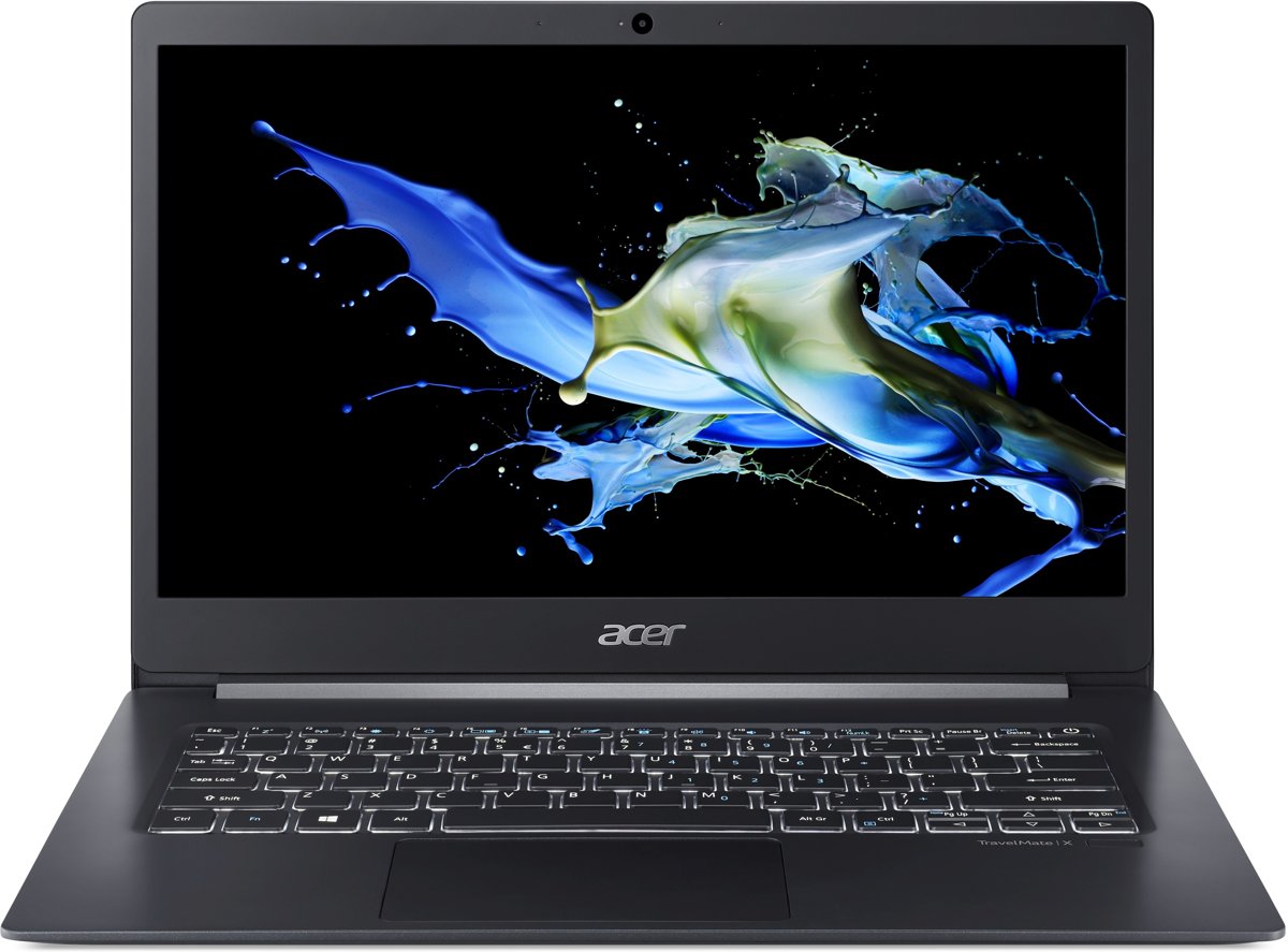 Acer TravelMate X5 TMX514-51T-57J9 Zwart Notebook 35,6 cm (14) 1920 x 1080 Pixels Touchscreen 1,6 GHz Intel® 8ste generatie Core™ i5 i5-8265U