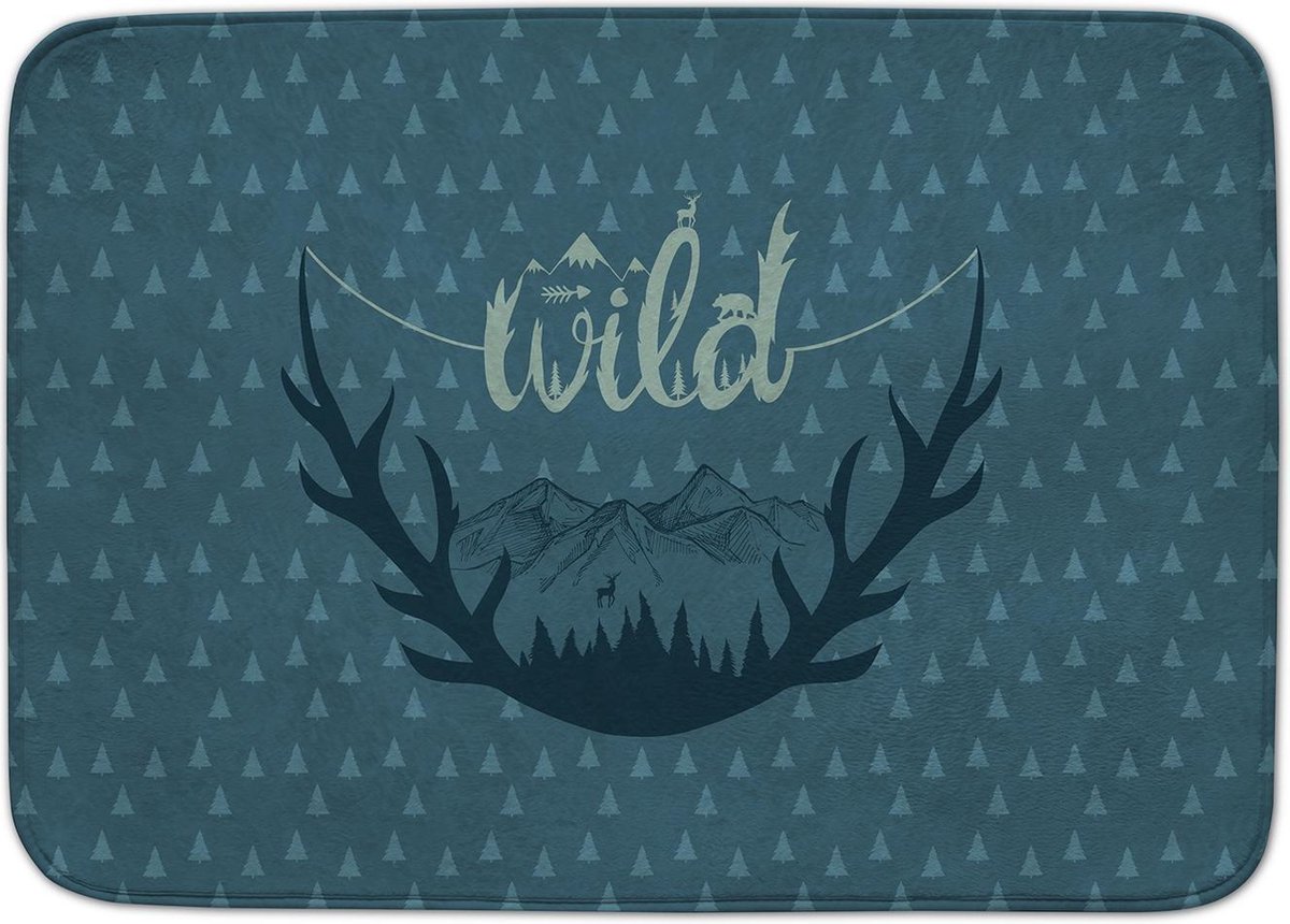   Speelkleed Wild Decomat 100 X 150 Cm Blauw