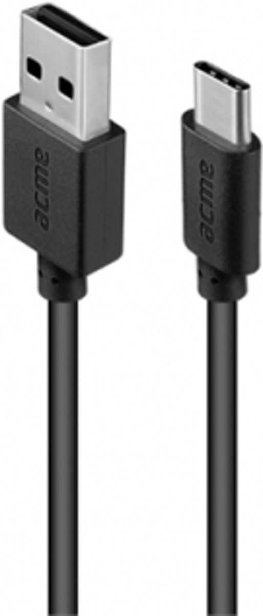 Acme Made CB1042 2m USB A USB C Mannelijk Mannelijk Zwart USB-kabel