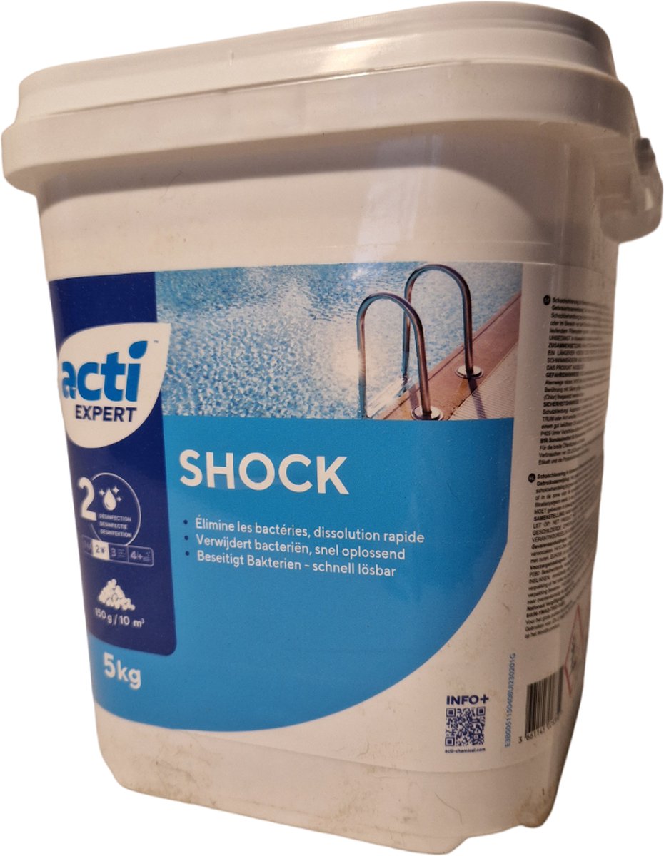 Acti shock chloorpoeder 5 kg