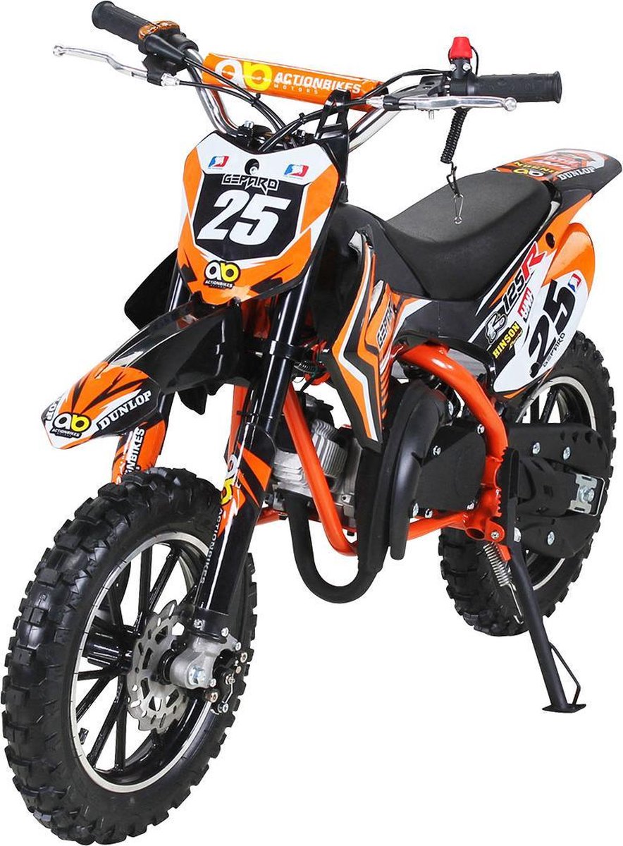 Kindermotor Crossmotor Gepard 2 Takt Oranje - Motorfiest voor Kinderen - Dirt Bike, Motorbike, Motorcross