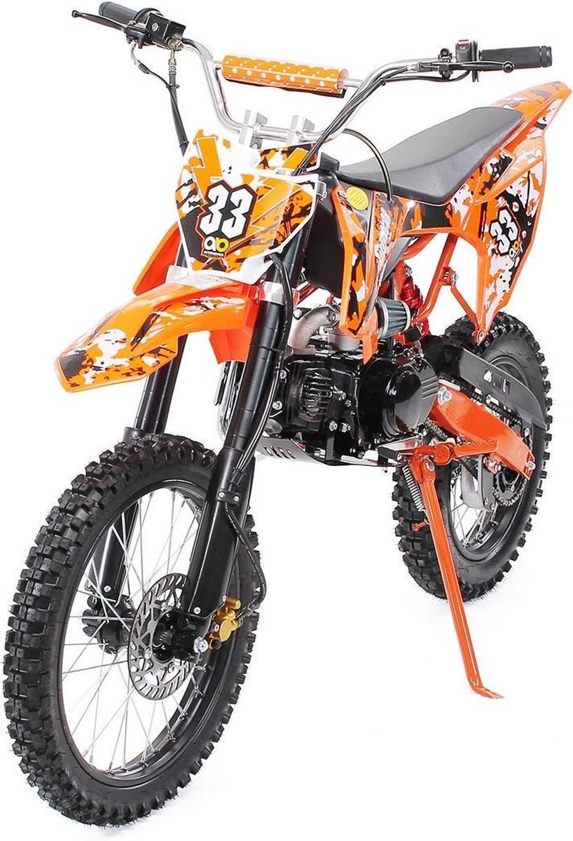 Kindermotor Crossmotor Predator 125cc Oranje - Motorfiest voor Kinderen - Dirt Bike, Motorbike, Motorcross