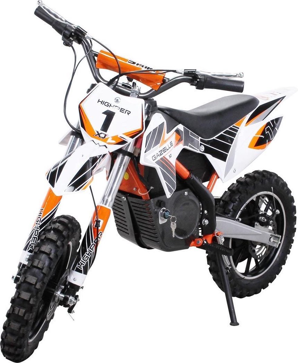 Mini Motorcross Gazelle 500W Oranje - Elektrische Motorfiest voor Kinderen - Crossmotor, Motorbike, Kindermotor