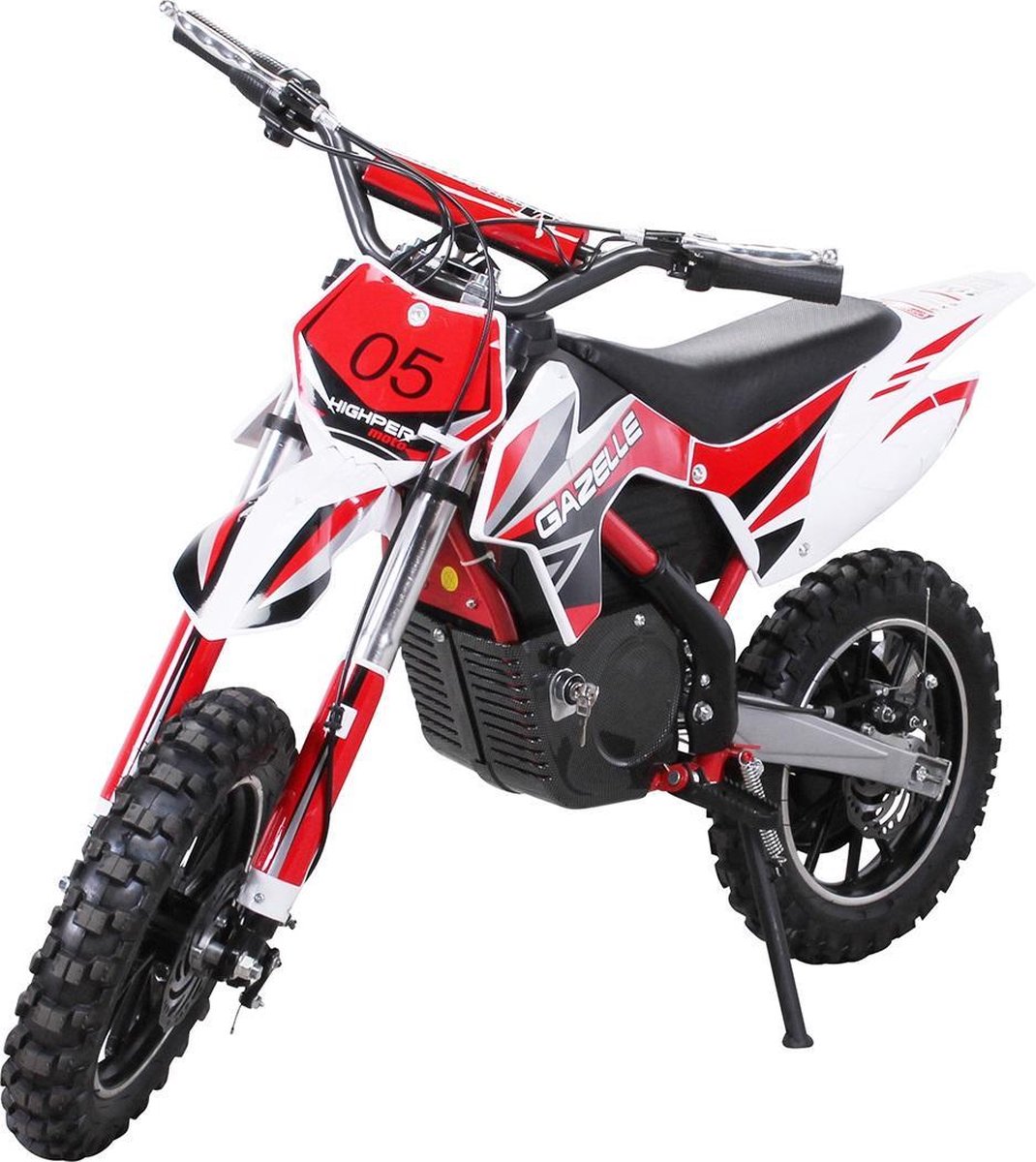 Mini Motorcross Gazelle 500W Rood - Elektrische Motorfiest voor Kinderen - Crossmotor, Motorbike, Kindermotor