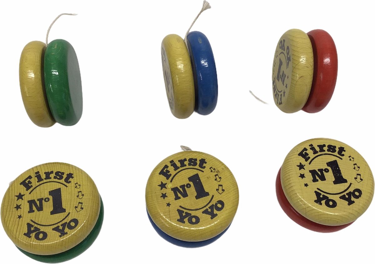 6 houten jojo super voor de beginner yoyo jojos