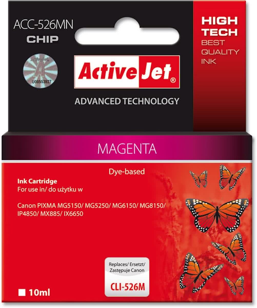 ActiveJet CLI-526 comp ink cartridge magenta (0.00 pag/ml)