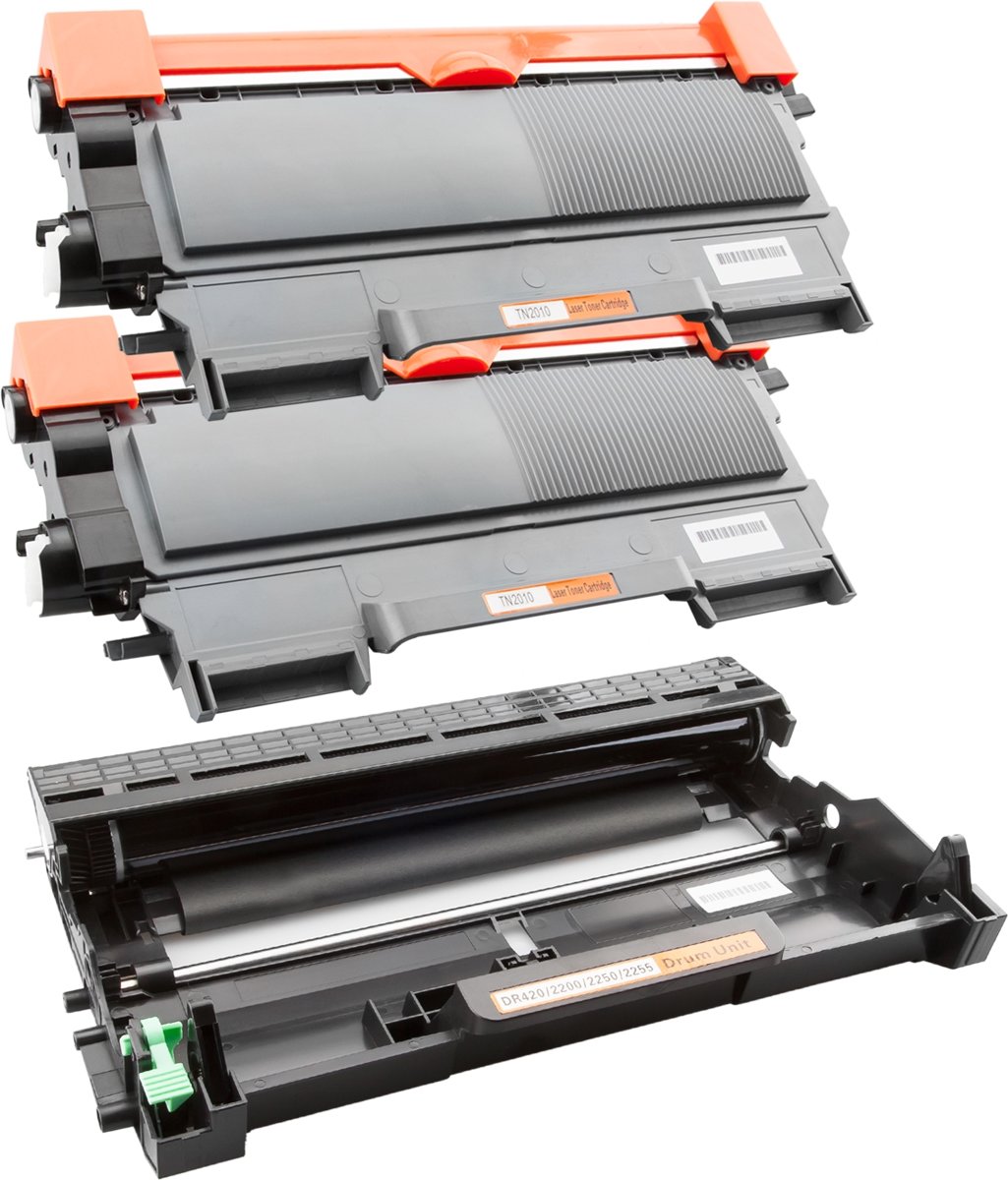 Activejet Spaarset Brother 2 x Toner TN-2010 + 1 Drum DR2200