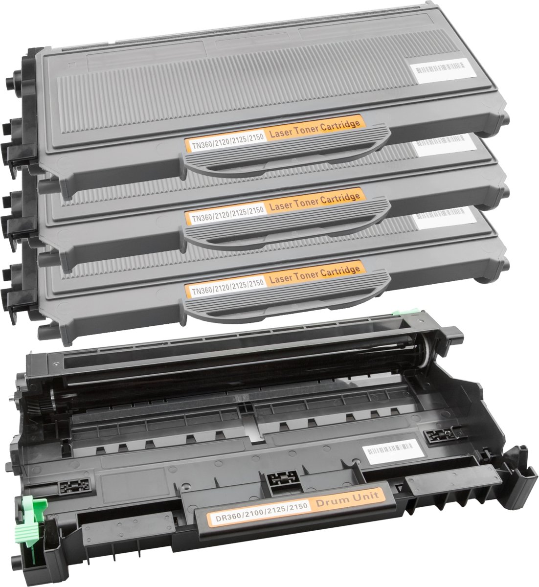 Activejet Spaarset Brother 3 x TN-2120 toner + 1 DR2100 drum