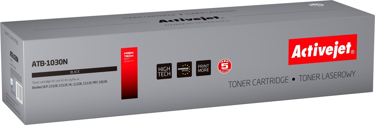 Toner Activejet ATB-1030N (replacement Brother TN-1030/TN-1050; Supreme; 1 000 pages; Black)