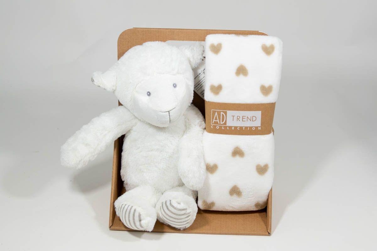 Pluche Schaap + deken - Set Cadeau kraam cadeau - babys - Kinderen - Knuffel - Knuffeldier