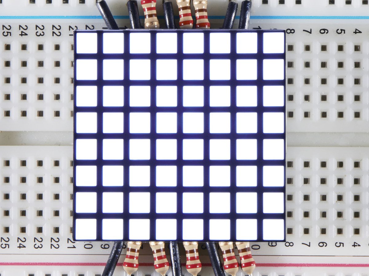 1.2 inch 8x8 Matrix Square Pixel - White Adafruit 1821