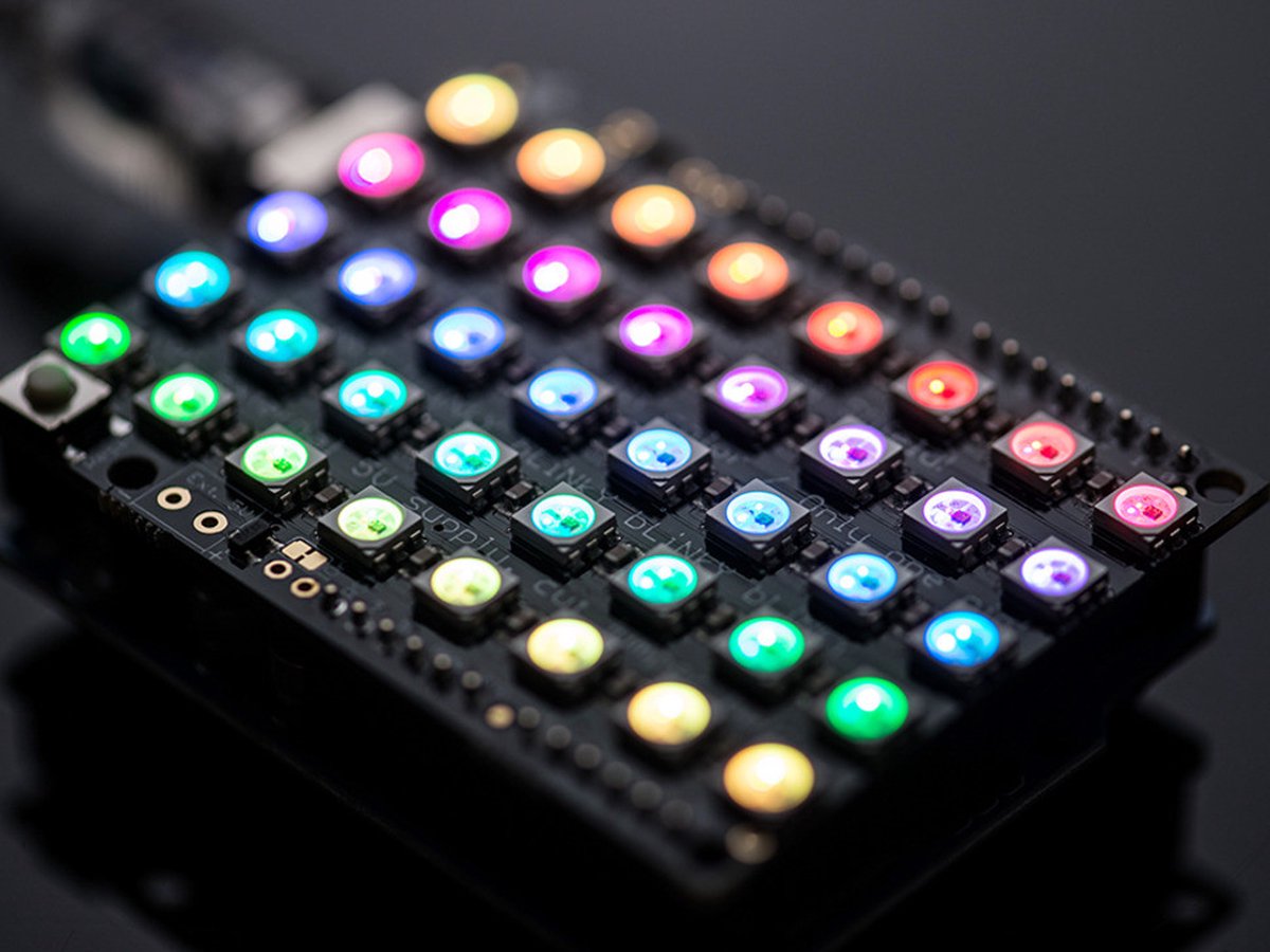 NeoPixel grid RGB 5x8 Neomatrix van Adafruit 1430