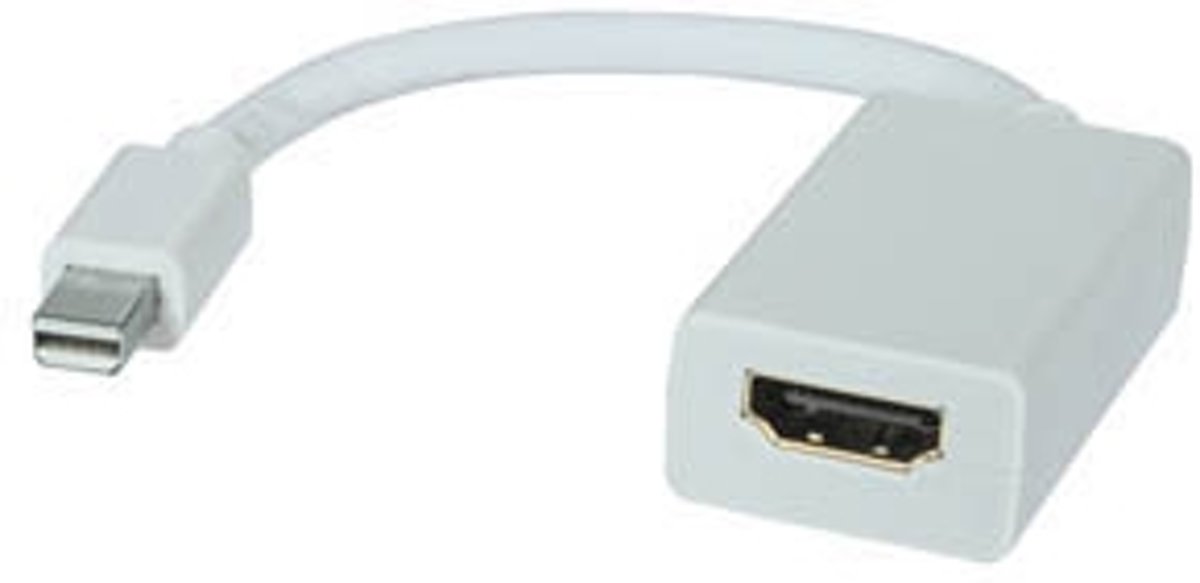 Add-On Computer Peripherals (ACP) MDISPLAYPORT2HDMIW Mini-Displayport HDMI Wit kabeladapter/verloopstukje