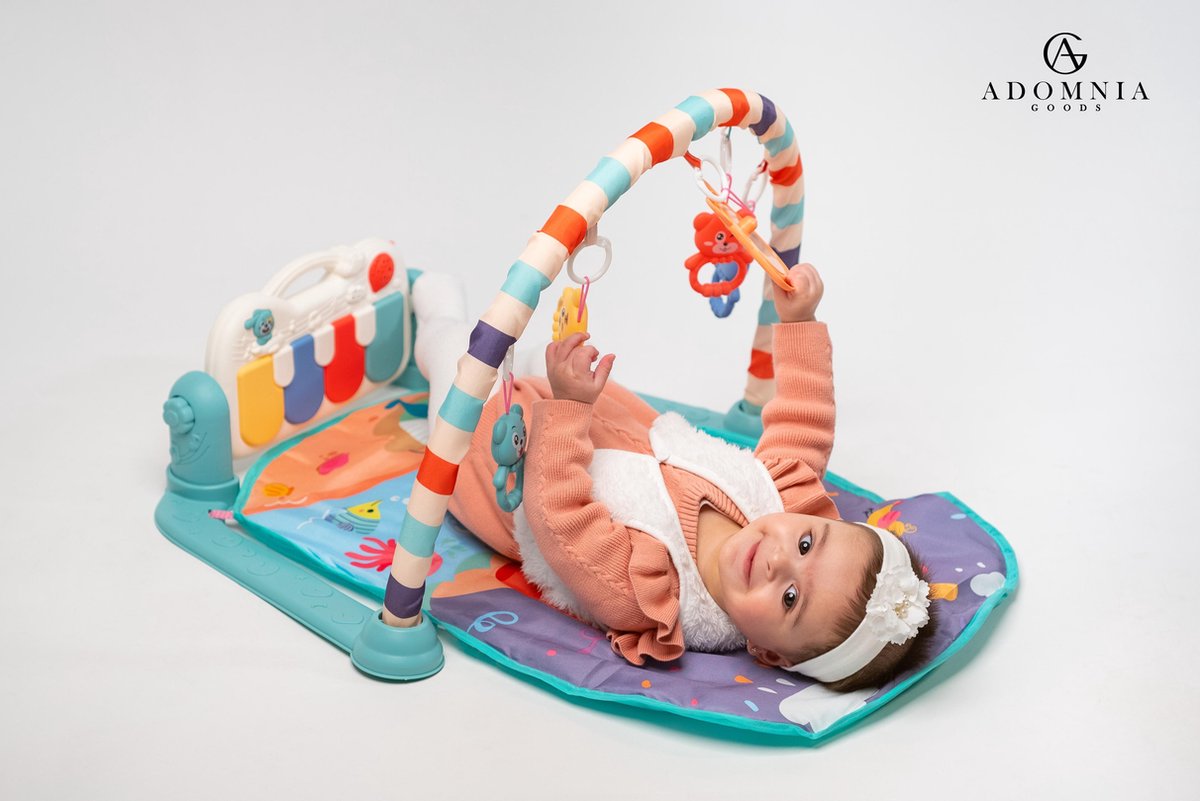 AdomniaGoods - Kinder Baby speelgoed - Baby speelkleed - Baby stimuleringsspeelgoed - Baby speelmat - Baby gym - Baby piano