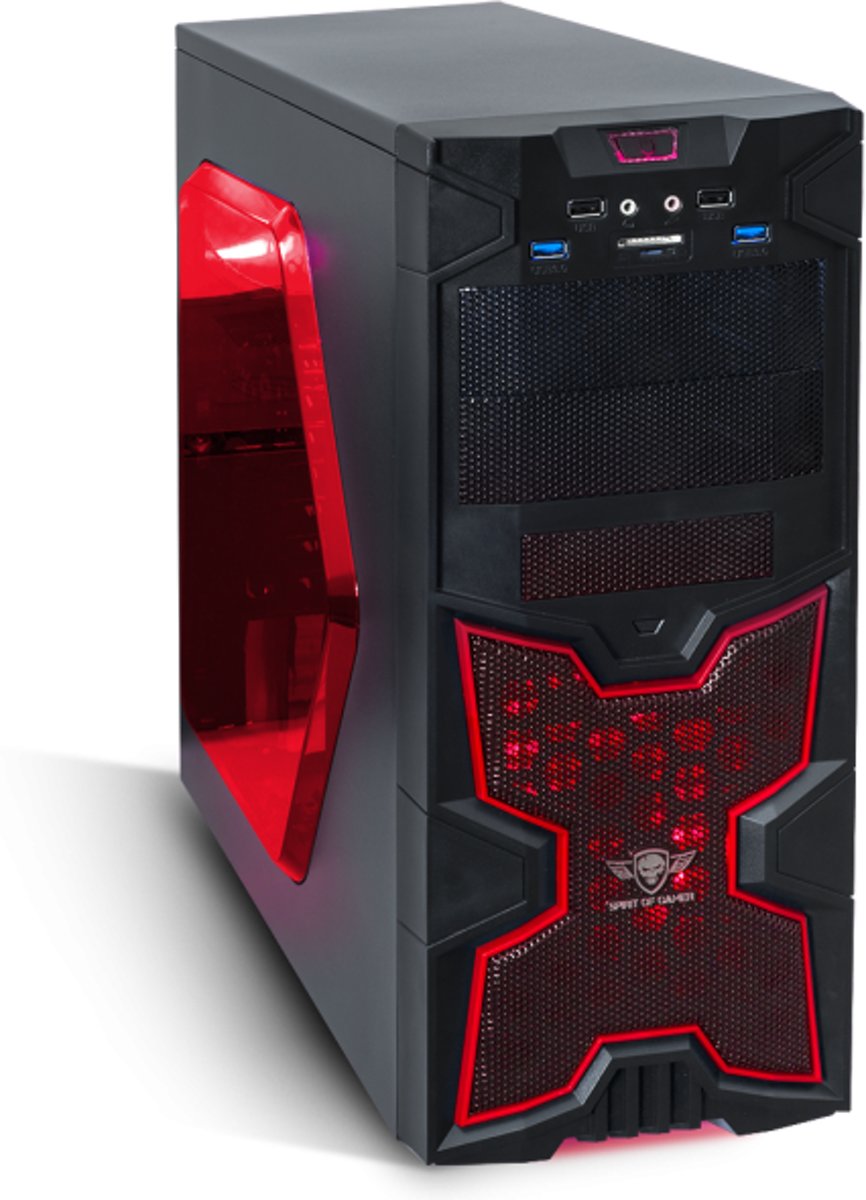 Spirit of Gamer X Fighter Series 41 Red Victory ATX/mATX/mITX USB 3.0 Computer Case