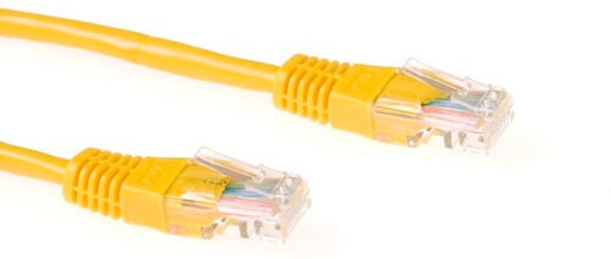 ACT Gele 20 meter UTP CAT6 patchkabel met RJ45 connectoren