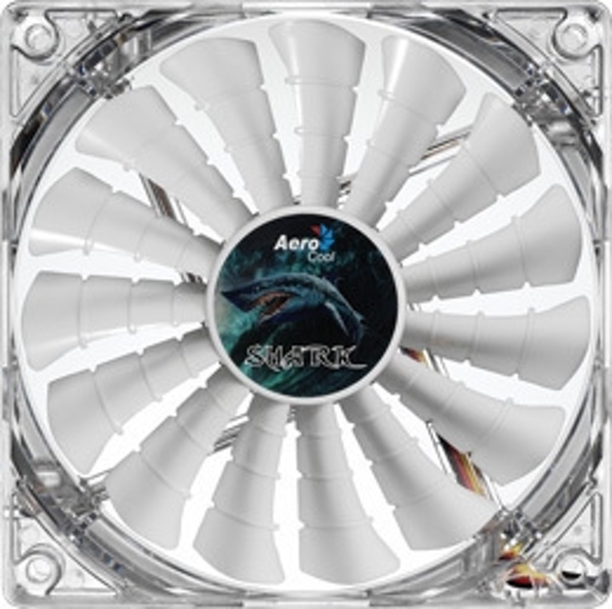 Aerocool Shark Fan White Edition 14cm Computer behuizing Ventilator