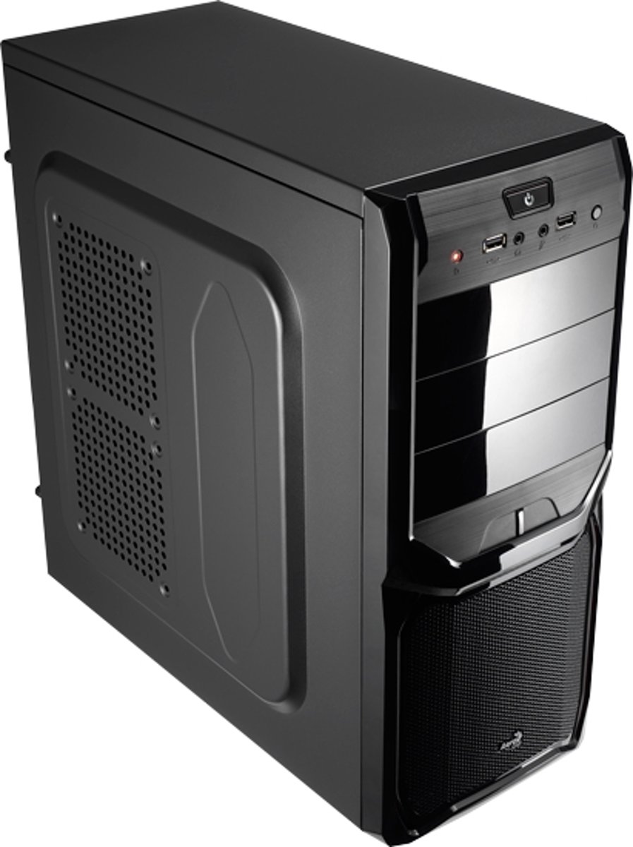 Aerocool V3X Black Edition Midi-Toren Zwart computerbehuizing