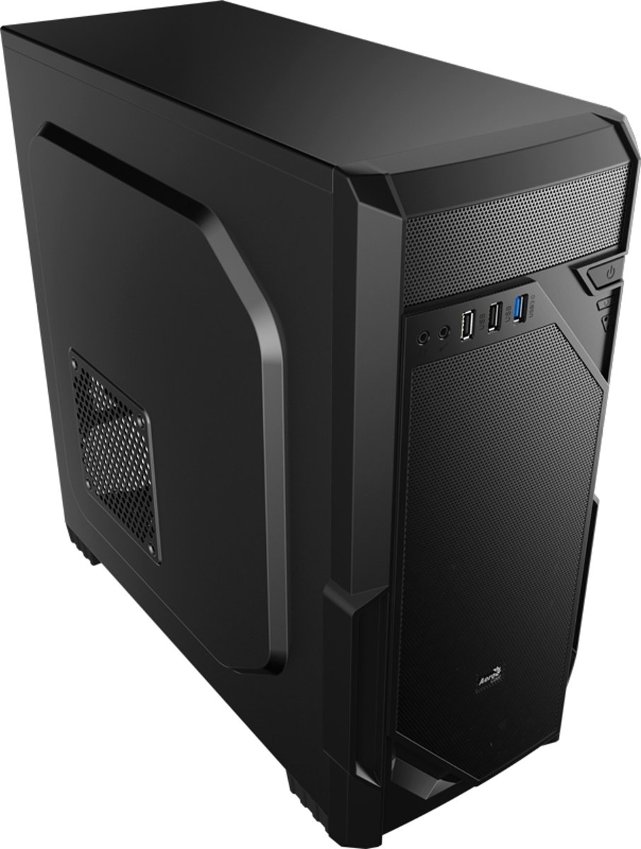 Aerocool VS-1 Midi Tower Case - Black