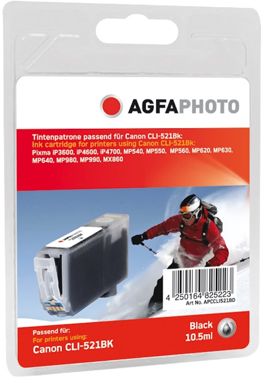 AgfaPhoto APCCLI521BD Zwart inktcartridge