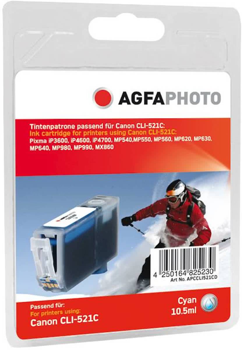 AgfaPhoto APCCLI521CD Cyaan inktcartridge