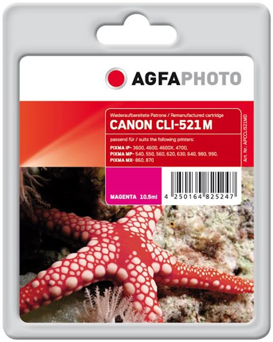 AgfaPhoto APCCLI521MD Magenta inktcartridge