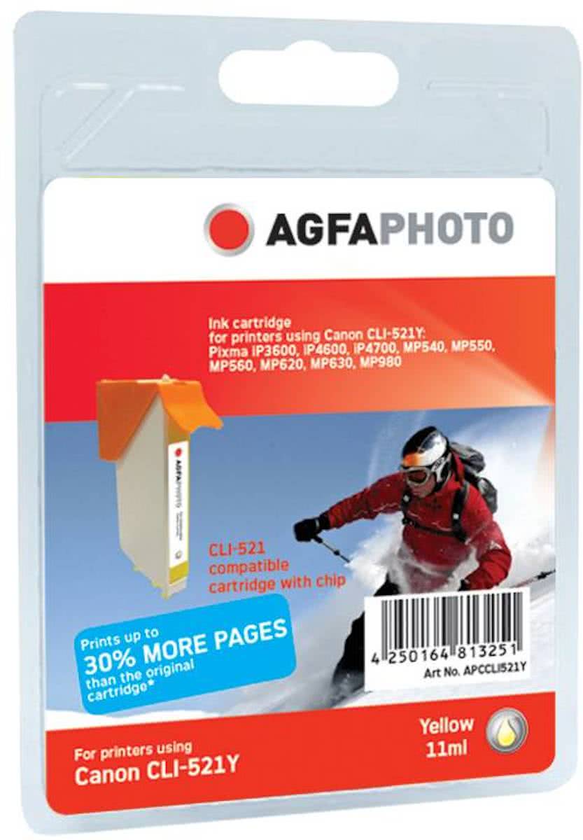 AgfaPhoto APCCLI521YD Geel inktcartridge