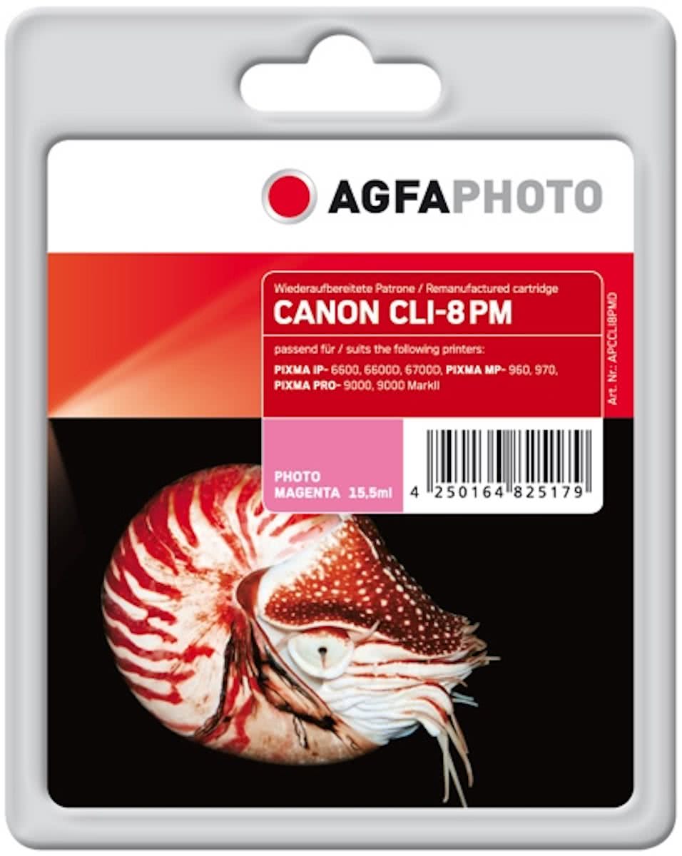 AgfaPhoto APCCLI8PMD Foto magenta inktcartridge