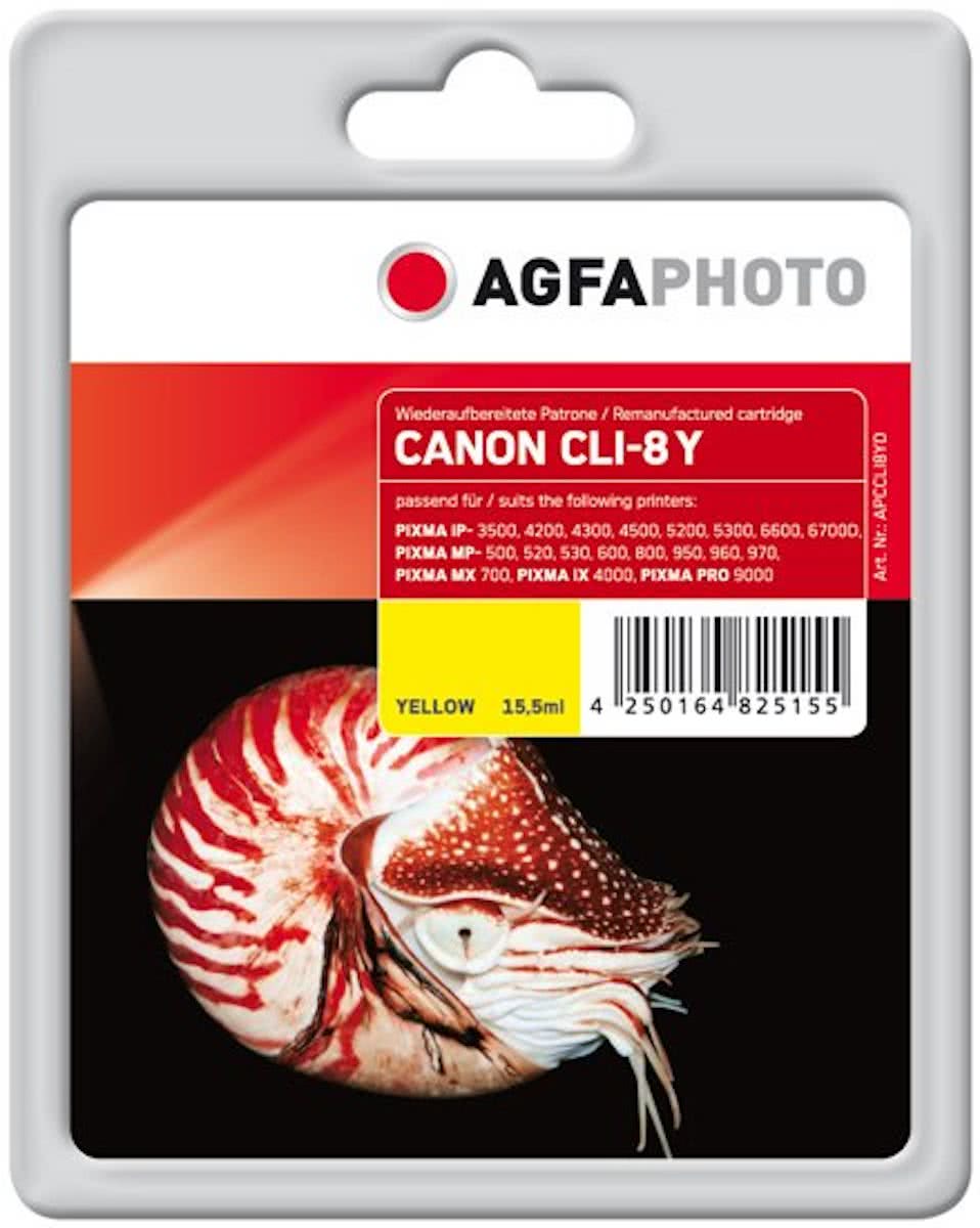 AgfaPhoto APCCLI8YD Geel inktcartridge