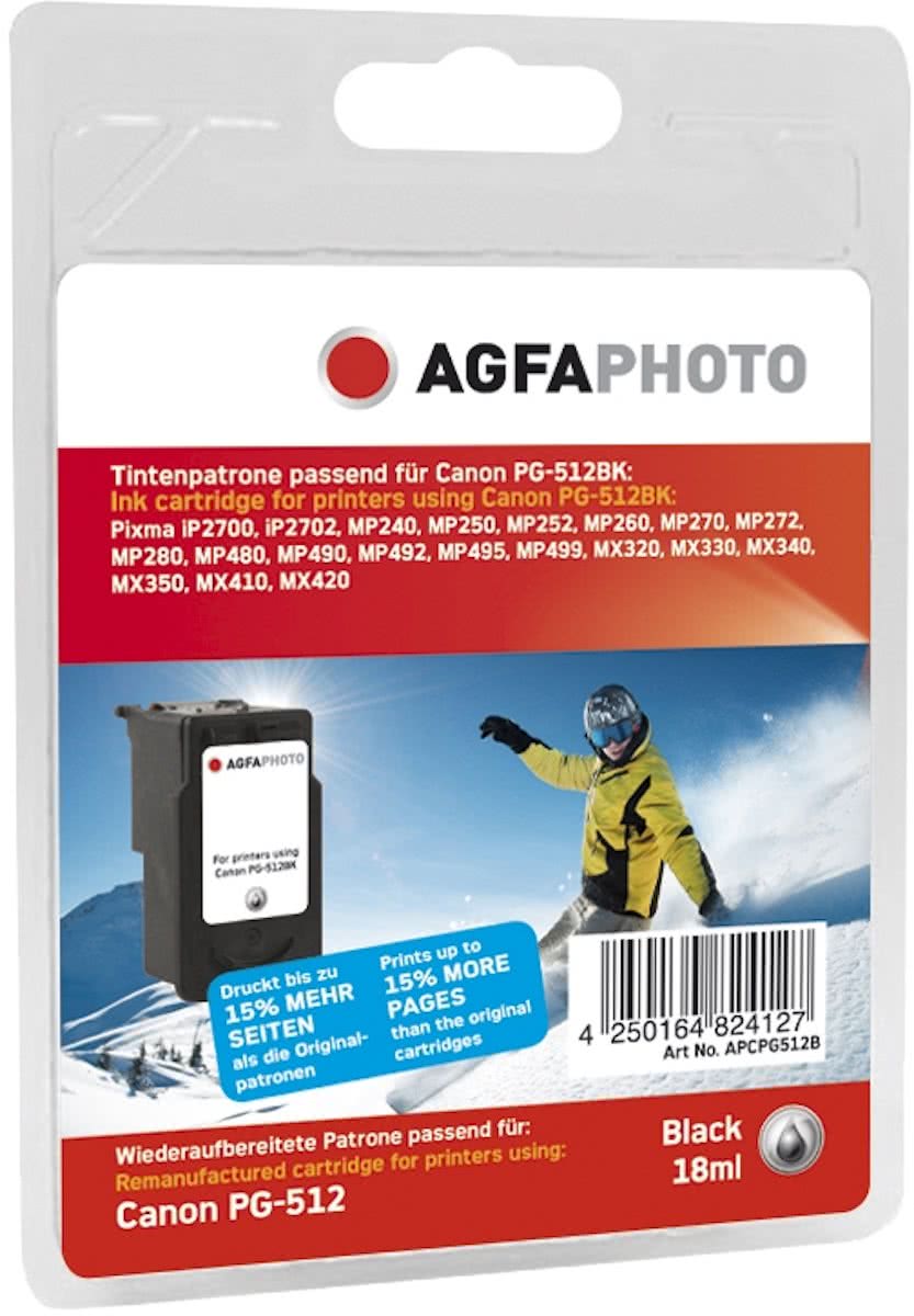 AgfaPhoto APCPG512B Zwart inktcartridge