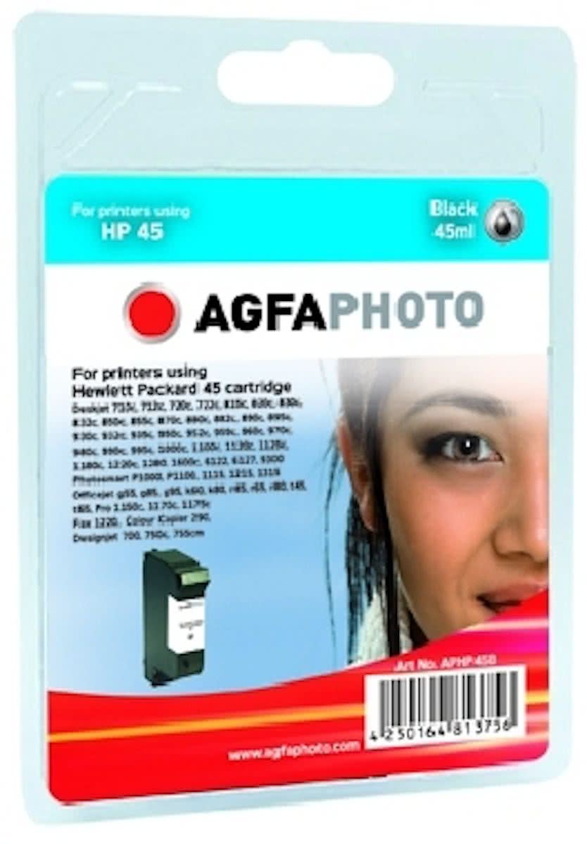 AgfaPhoto APHP45B Zwart inktcartridge