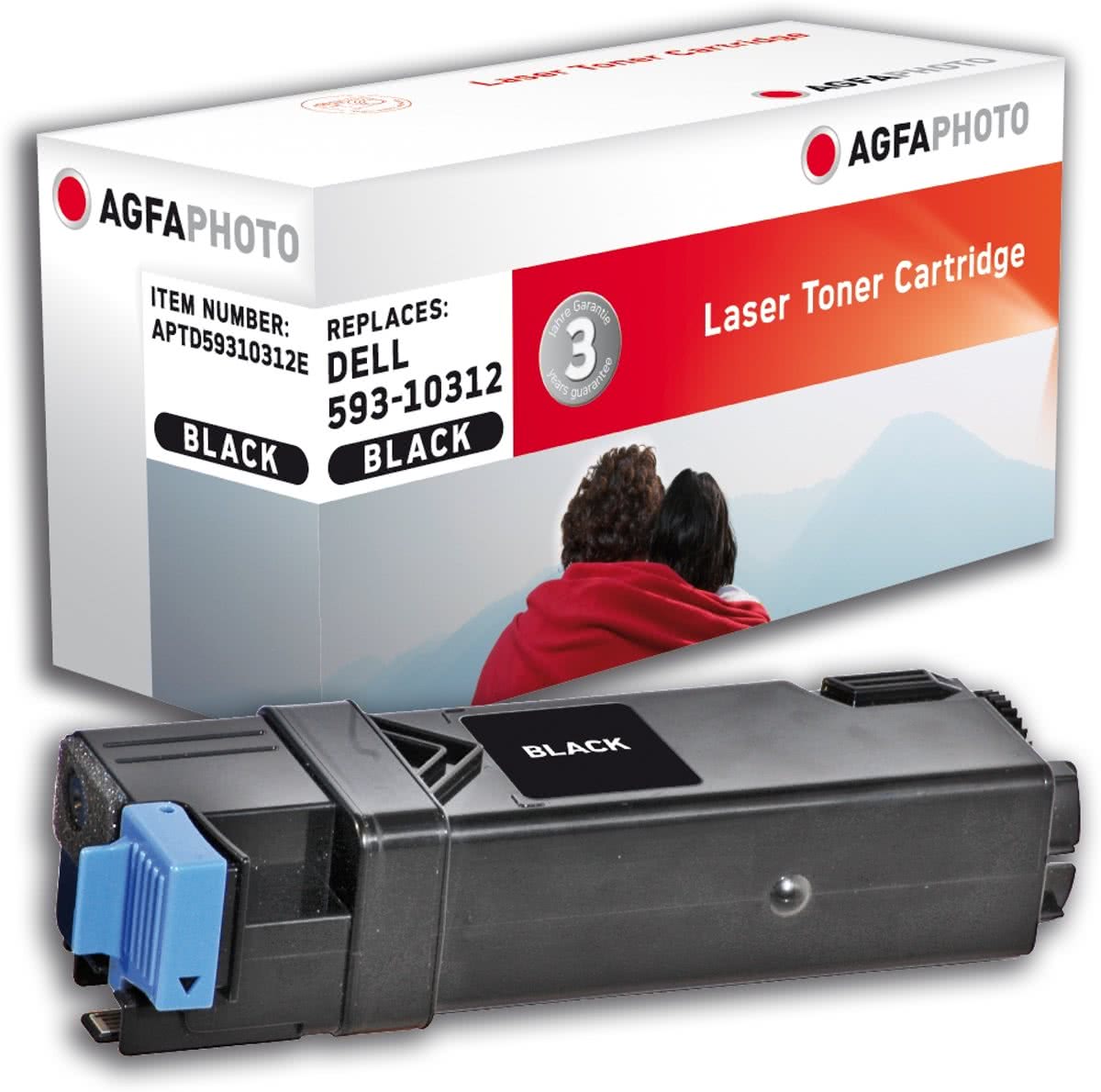 AgfaPhoto APTD59310312E Lasertoner 2500paginas Zwart toners & lasercartridge