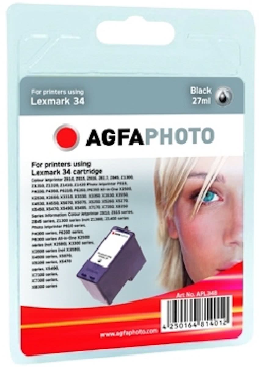 AgfaPhoto Lexmark No. 34 Zwart