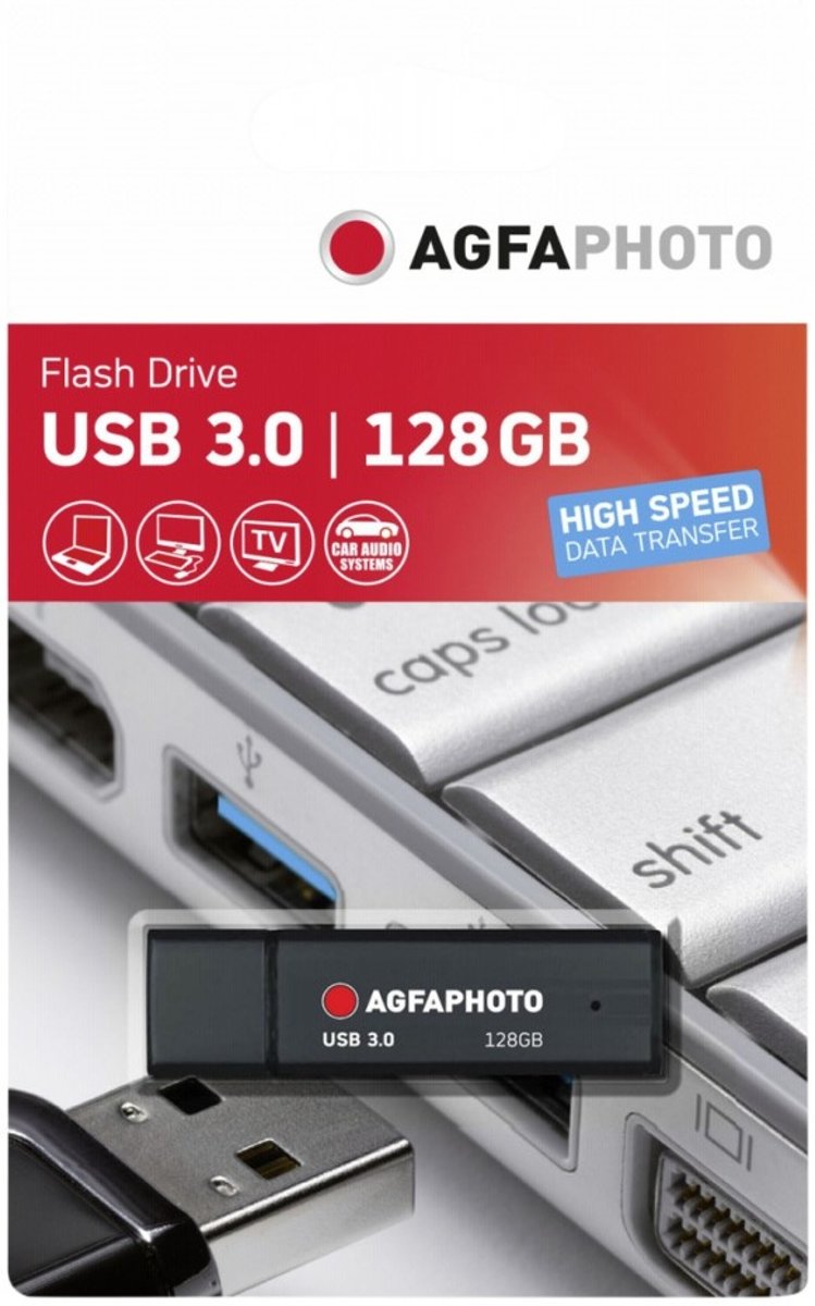 AgfaPhoto USB 3.0 zwart 128GB