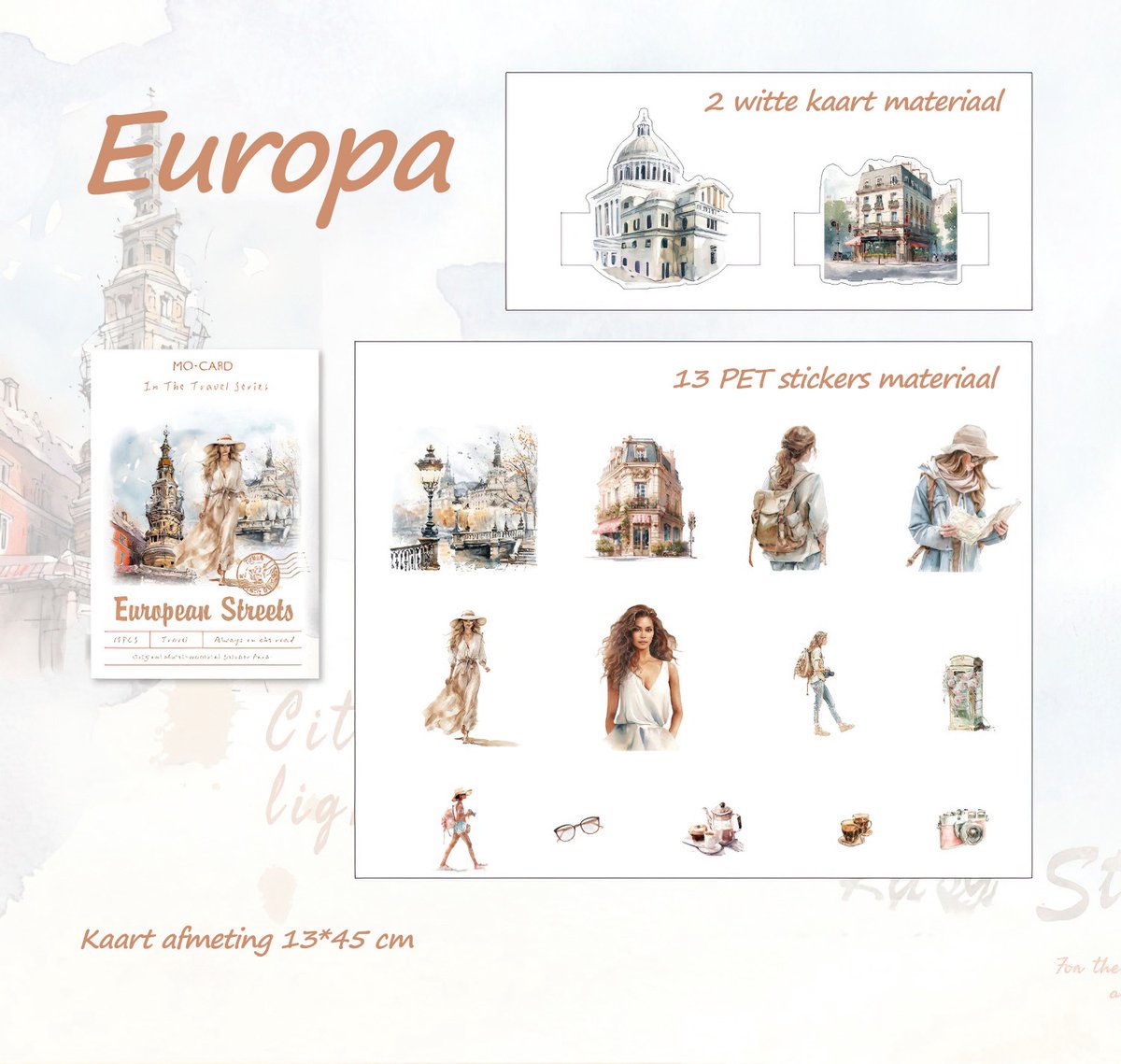 Ainy Europa stickers - vakantie stickers