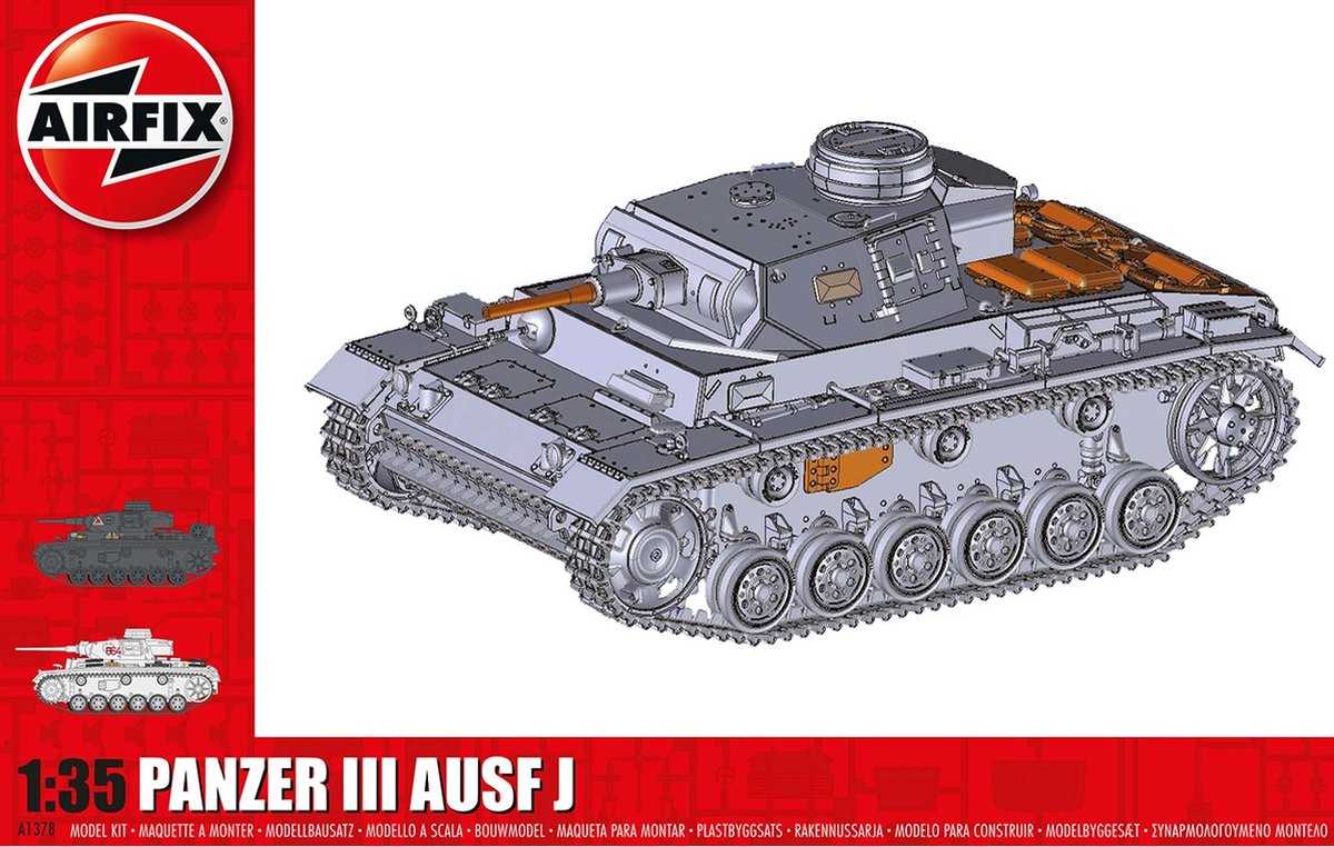 1:35 Airfix 1378 Panzer III Ausf J Plastic kit