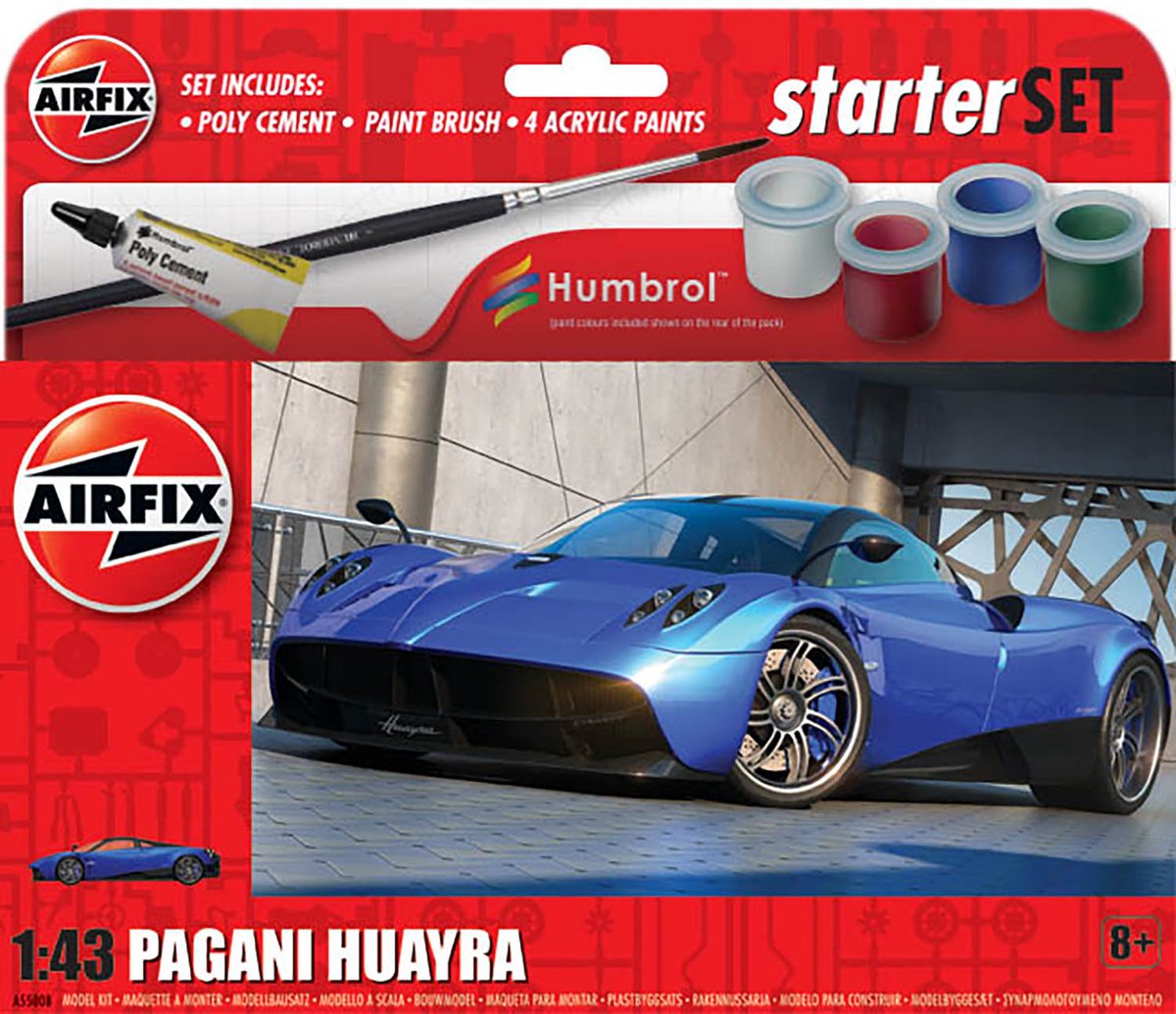 1:43 Airfix 55008 Pagani Huayra - Small Starter Kit Plastic kit