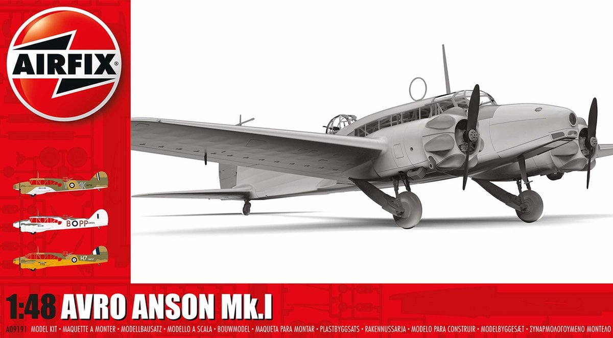 1:48 Airfix 09191 Avro Anson Mk.I Plane Plastic kit