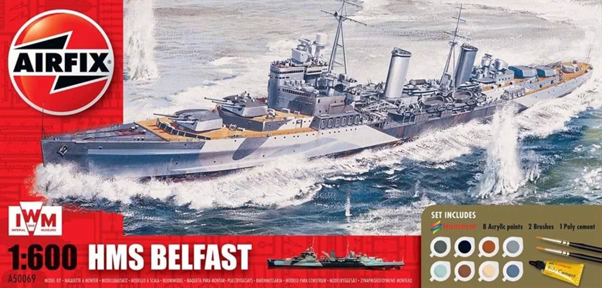 Airfix Hms Belfast Gift Set Modelbouwpakket