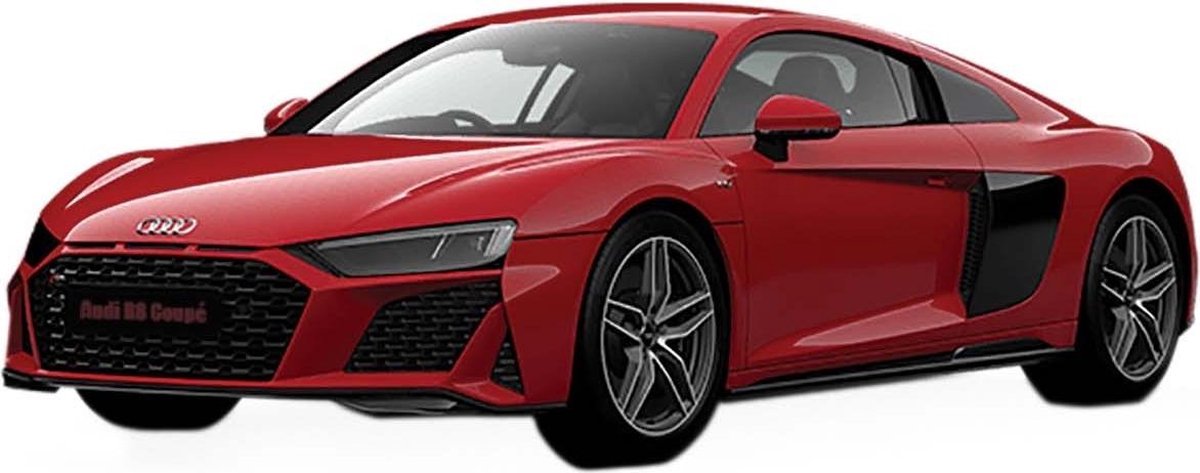 Airfix-quickbuild Audi R8 Coupe  (12/20) * (Afj6049) - modelbouwsets, hobbybouwspeelgoed voor kinderen, modelverf en accessoires