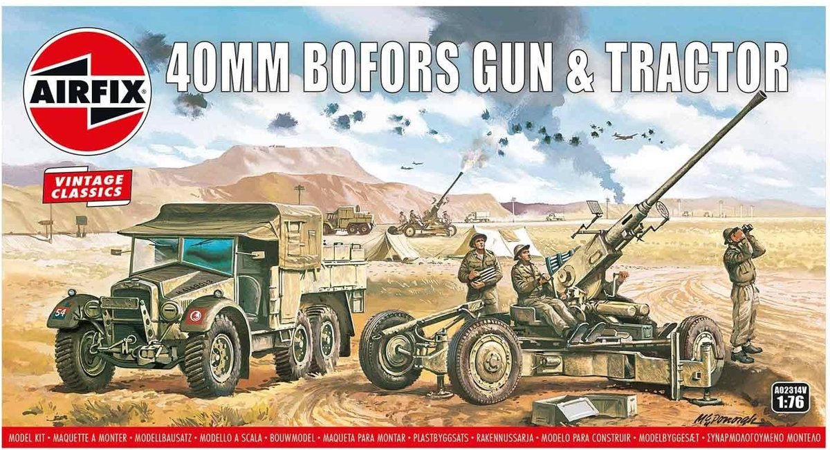 BOFORS GUN en TRACTOR (1/19) *