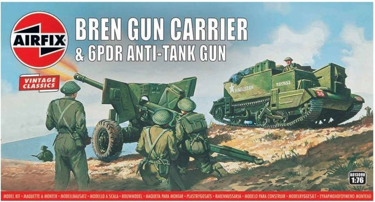 BREN GUN CARRIER & 6 PDR ANTI TANK GUN