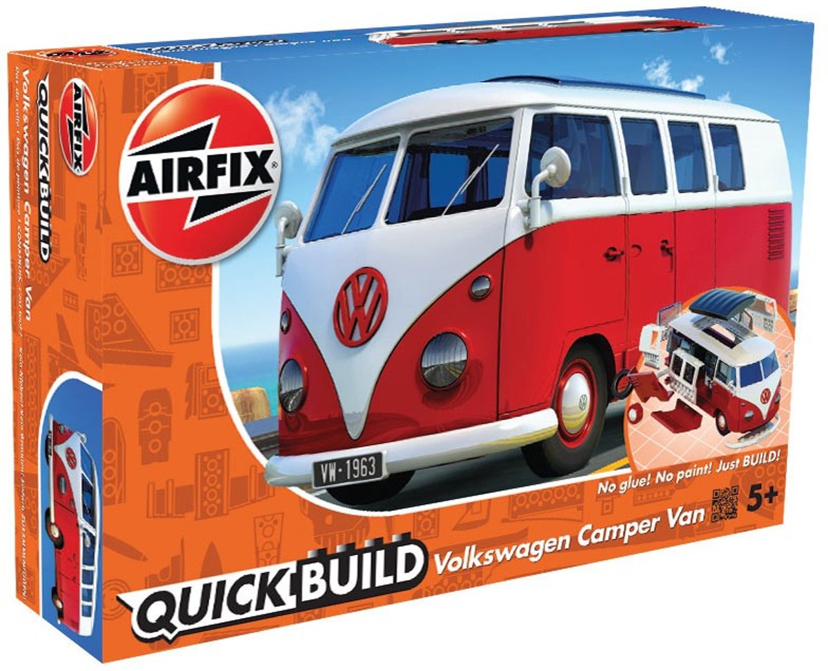 QUICKBUILD VW CAMPER VAN - RED