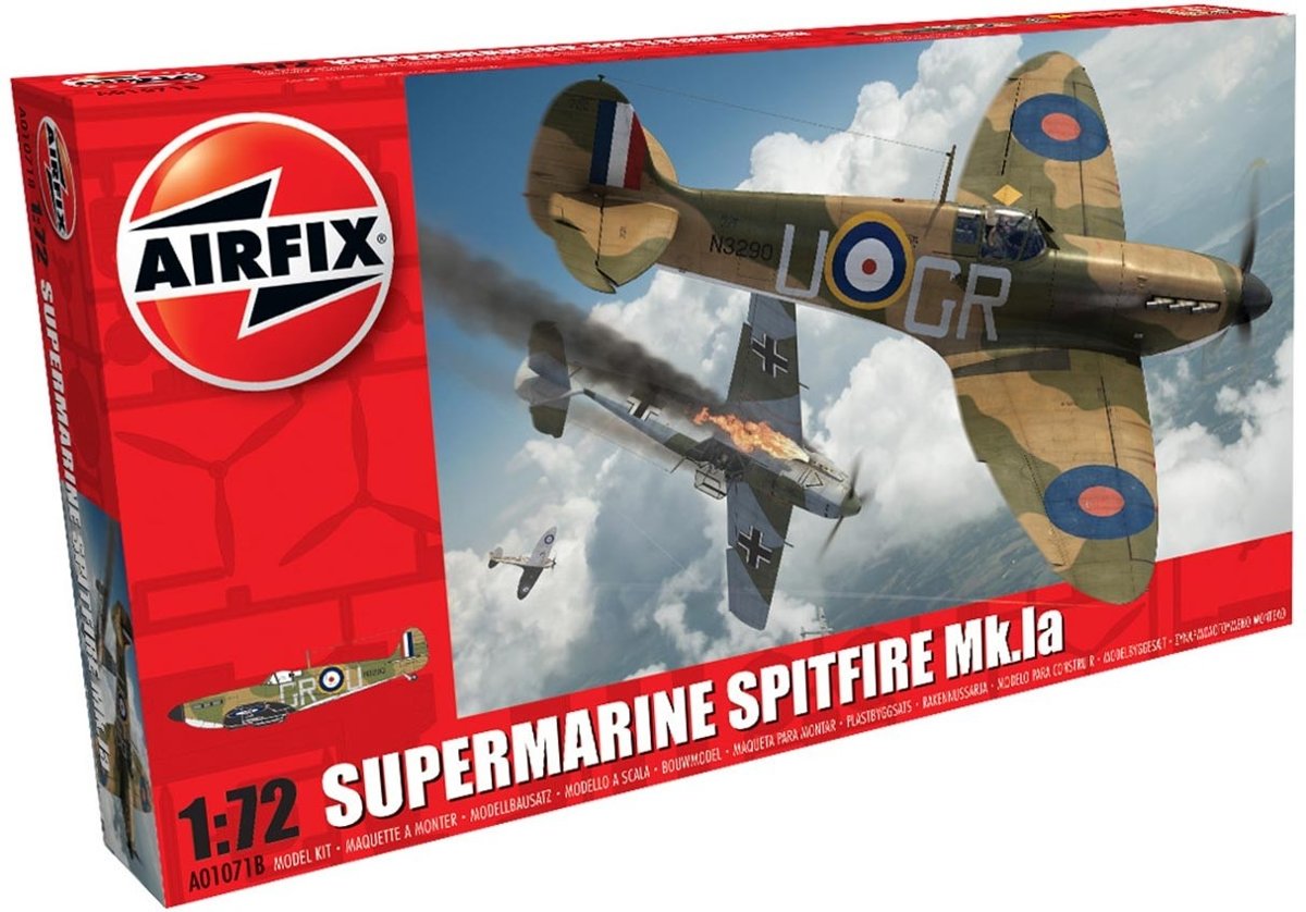 Supermarine Spitfire Mk.Ia - Airfix modelbouw pakket 1:72