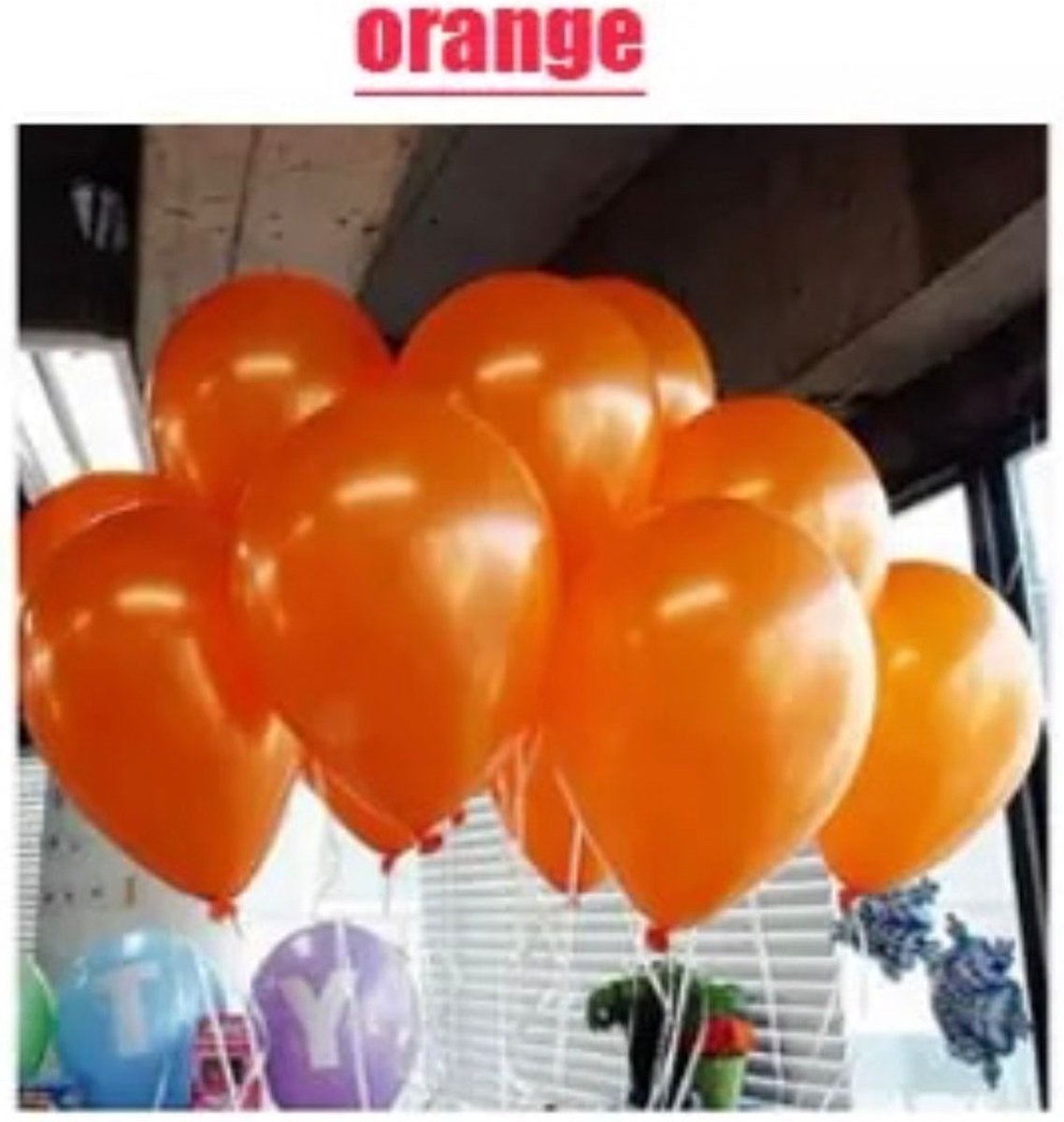 25 x oranje ballon - Ballon - verjaardag - ballon – feestje – oranje - versiering - koningsdag - koning - Nederland elftal -