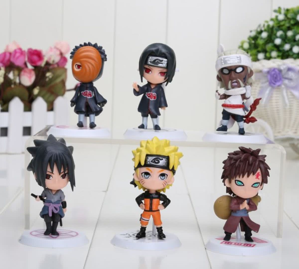 Naruto figuren set 6 delig  set