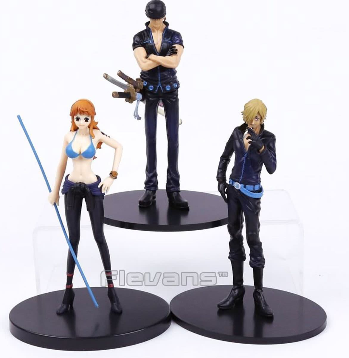 One Piece : Nami Zoro Sanji figuren set 16 cm 3 delig set Anime