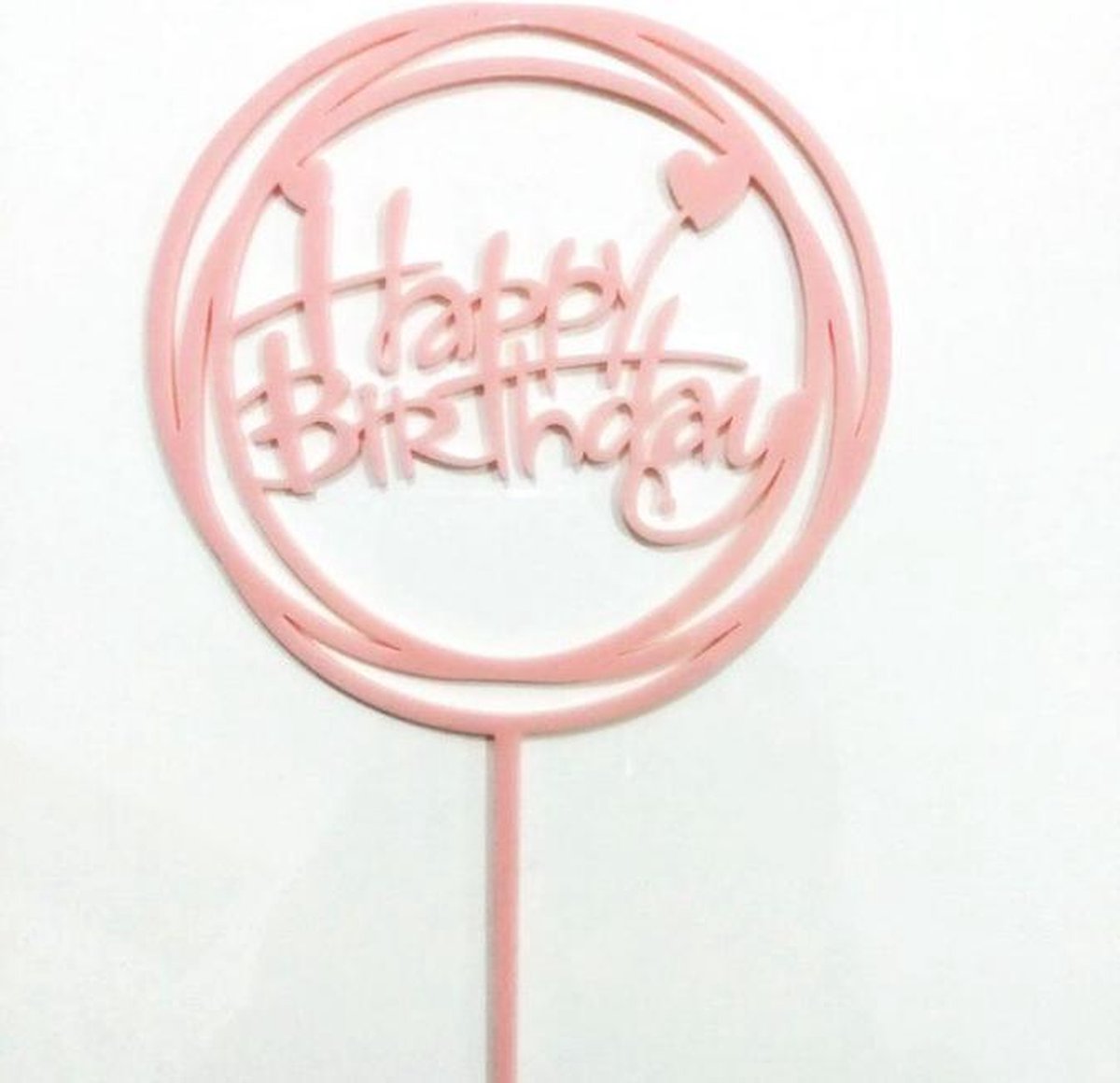 caketopper -cake topper -taart topper -happy birthday topper -roze taarttopper -roze taart topper - verjaardag topper-- Verjaardag Cake Topper Bling Sparkle- Decoratie Teken Gelukkige Verjaardag- Cake Topper Meisje Verjaardag Dessert Decor