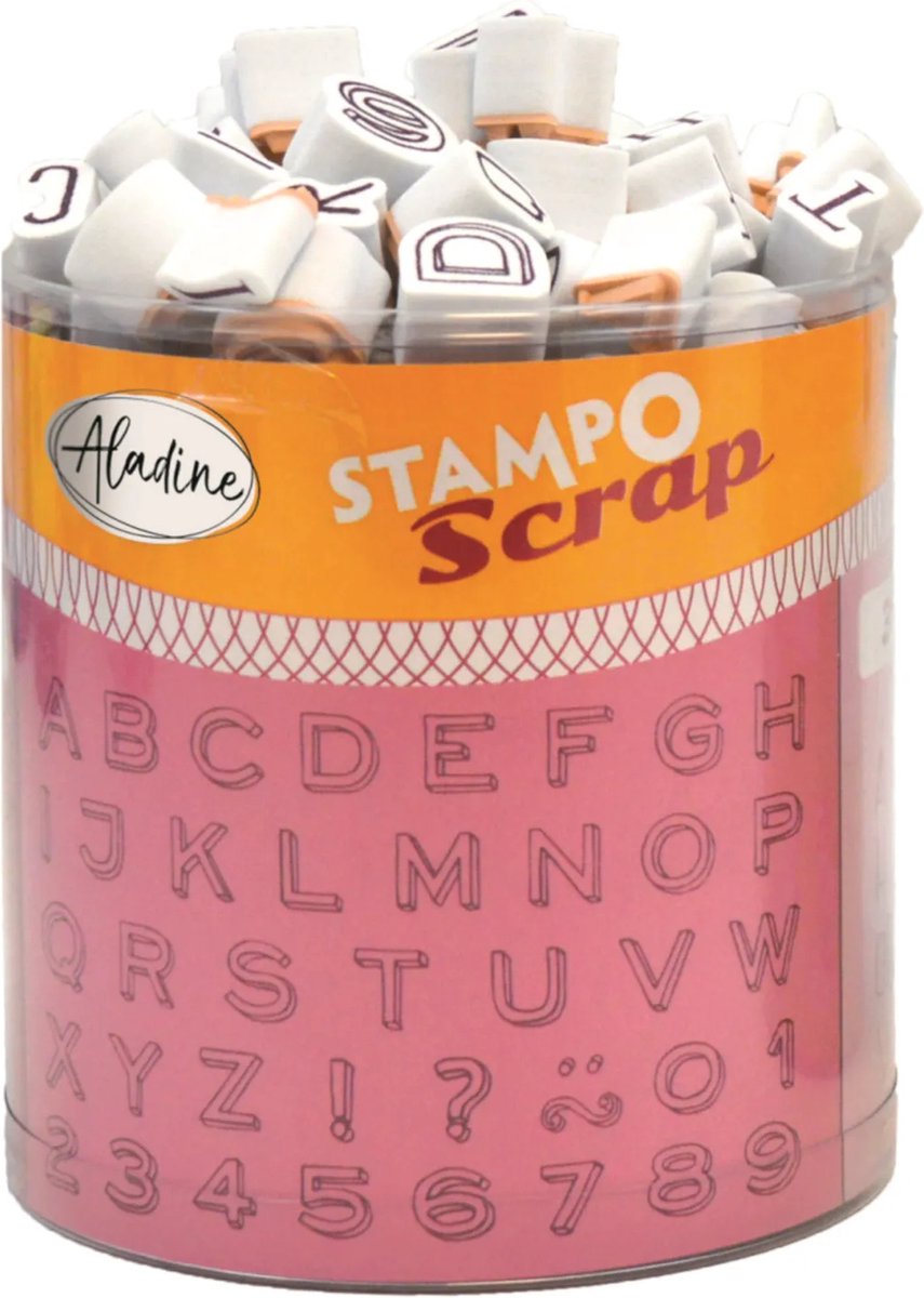 Aladine Stampo Stempel Set Letters Mini 102 stuks